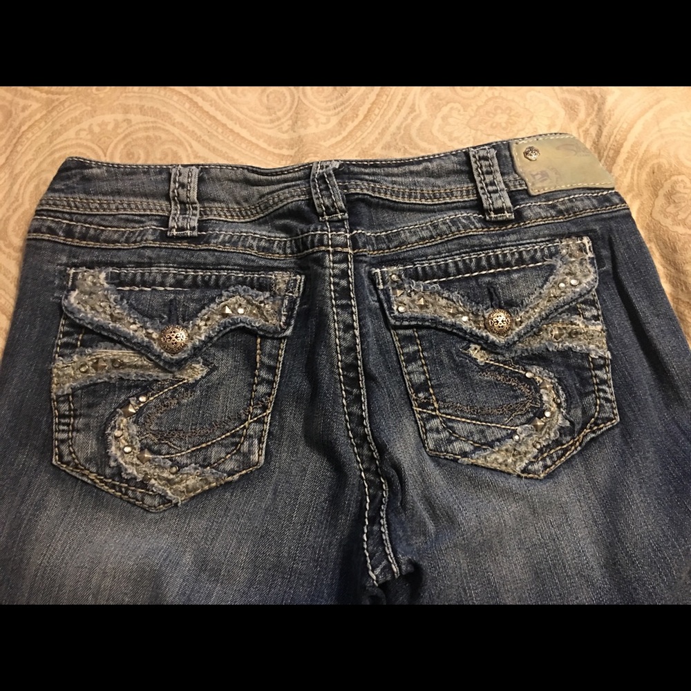 Silver Jeans - Bootcut w/ Beaded Pockets - 31/31
